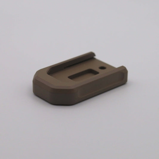FDE (Flat Dark Earth) base plate for PSA Micro Dagger magazines, machined for perfect fit