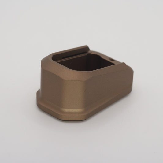 Micro Dagger +2 Mag Extension – FDE – Glock 43/48 Compatible - Custom Machined Concepts