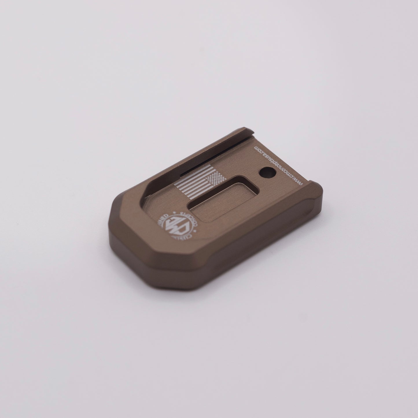 Base Plate for PSA Micro Dagger 15-Round Magazines – FDE Anodized