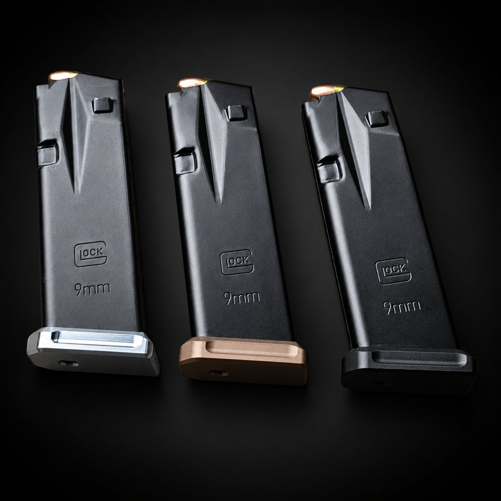 Flush-fit +0 baseplate for OEM GLOCK 15-round metal magazine